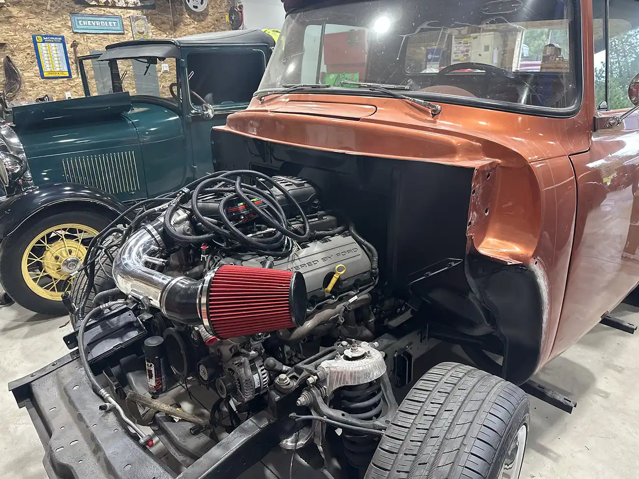 1956 Ford F100 After Engine Swap