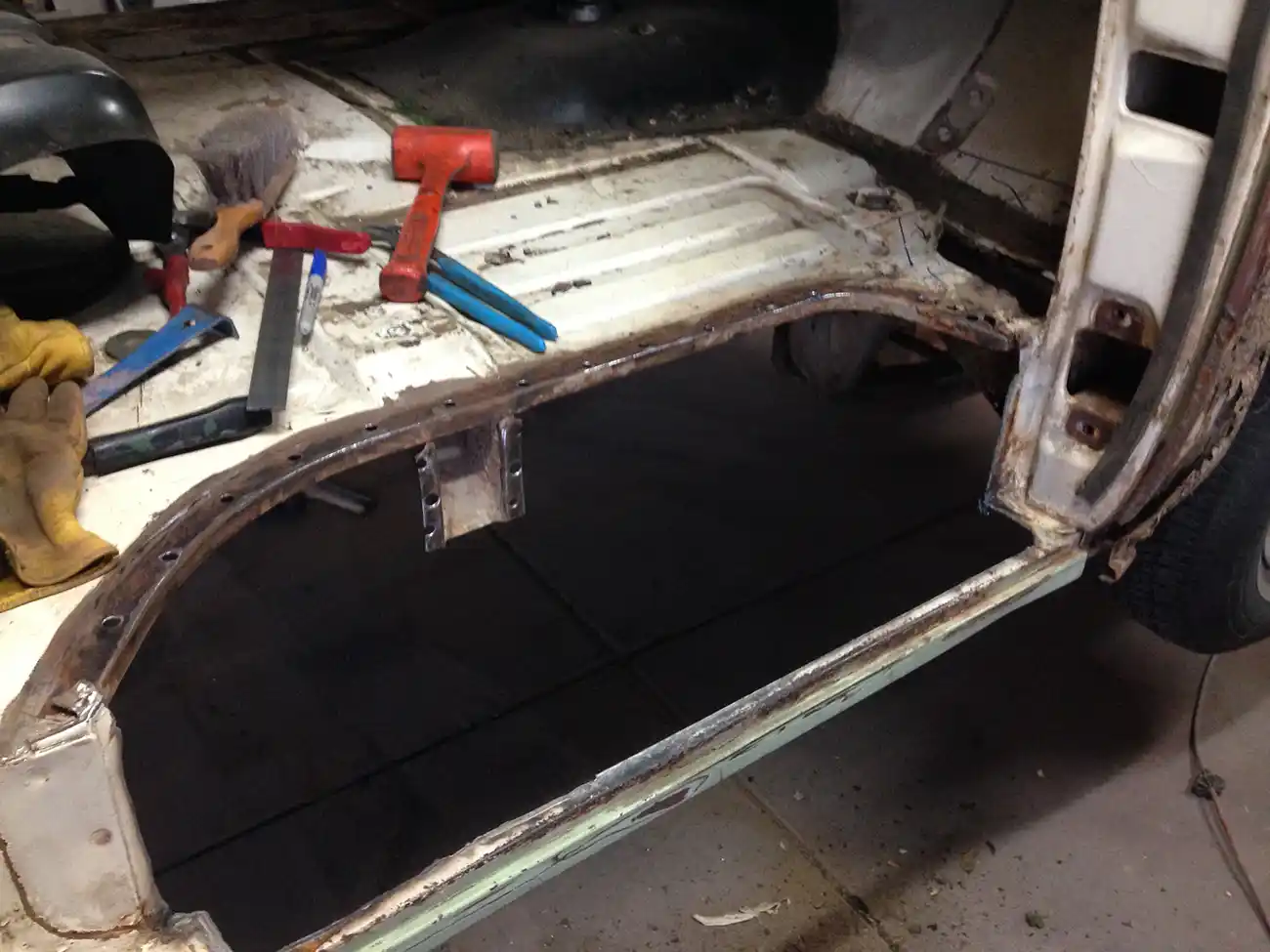 1957 Ford Truck Step During