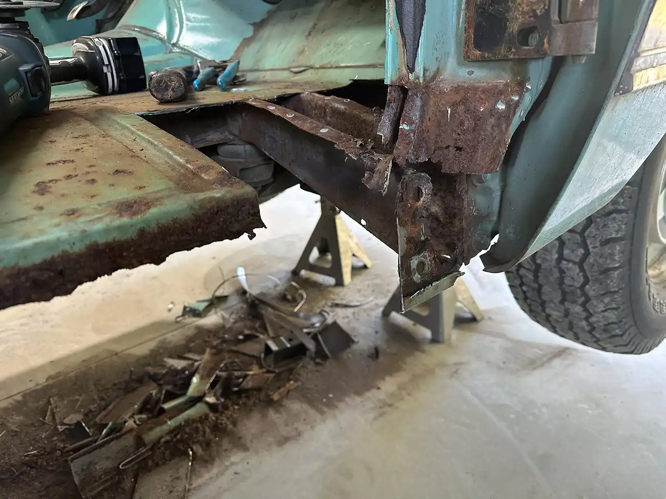 1969 Chevy C10 Before Rust Repair