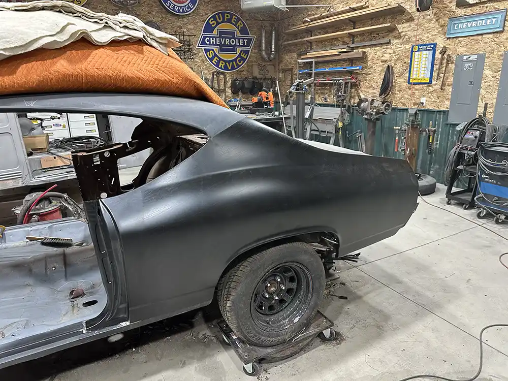 Chevelle rear quarter panel repair After